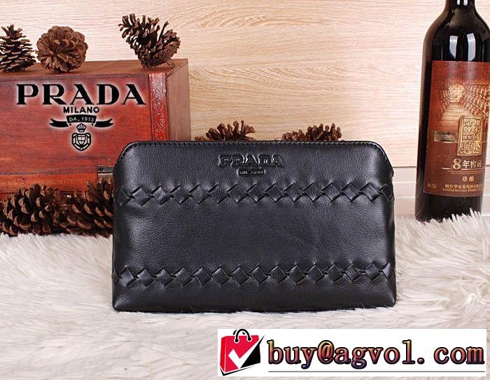 2014秋冬 prada プラダ 新品 財布メンズ 9918-7