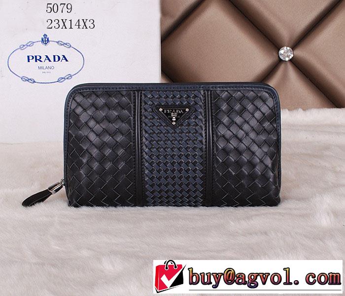 2014 ◆モデル愛用◆ prada プラダ 財布メンズ 5079