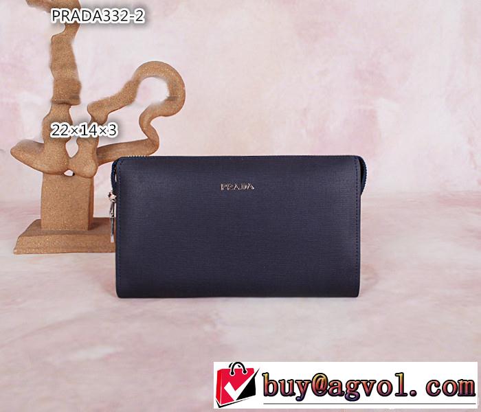 PRADA プラダ 売れ筋のいい 2014 ファスナー開閉 財布メンズ 332-2