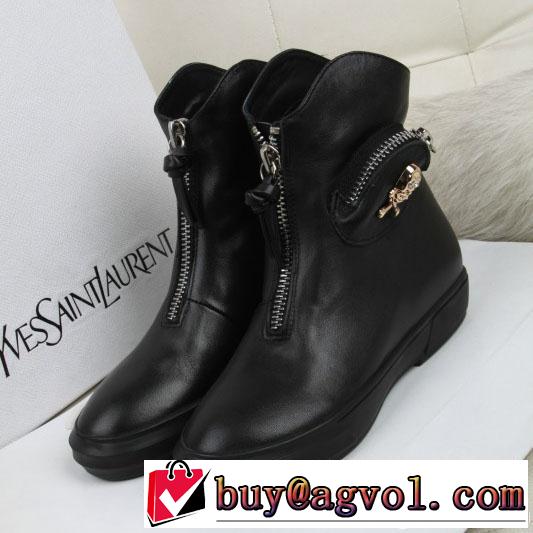 alexander mcqueen アレキサンダー マックイーン 2014 秋冬 安定感のある ブーツ レディース 2色可選
