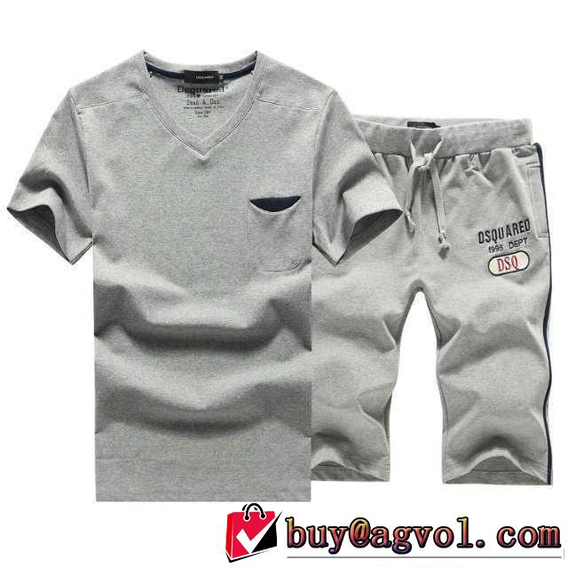 大人気☆NEW!!2014春夏 ディースクエアード 半袖 tシャツ セットアップ上下