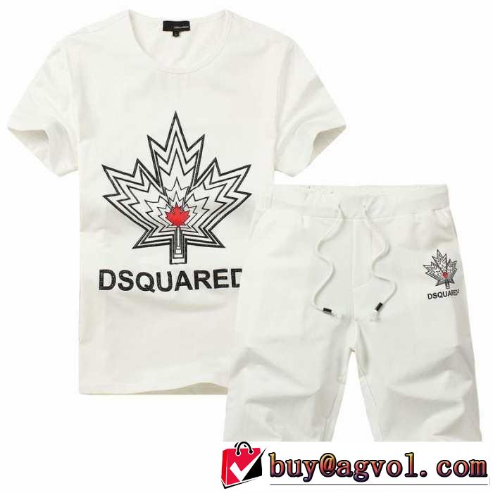 超レア 2014春夏 dsquared2 ディースクエアード 半袖tシャツセッ トアップ上下 3色可選