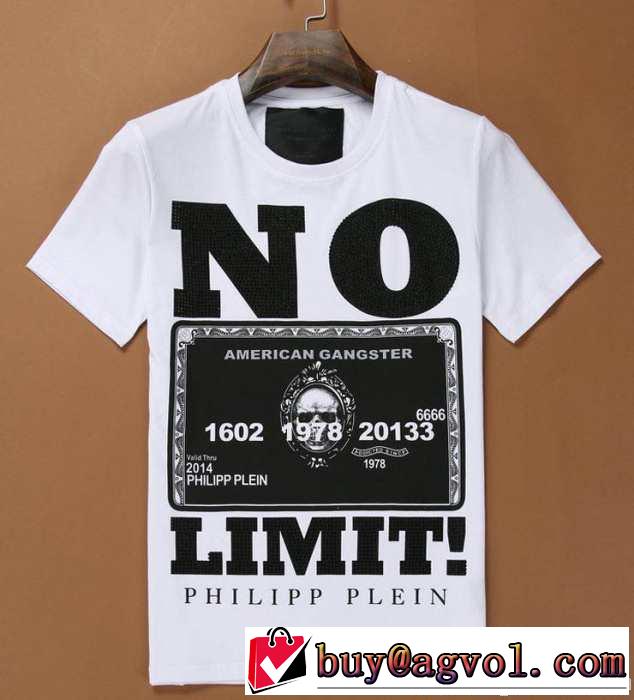 SALE開催 2014春夏 philipp plein フィリッププレイン 半袖tシャツ クルーネック 3色可選 5453a