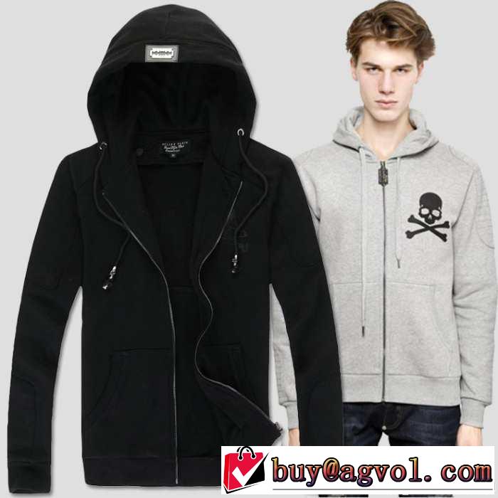 2014春夏 人気商品 philipp plein フィリッププレイン フード付 長袖 tシャツ 3色可選 4816a