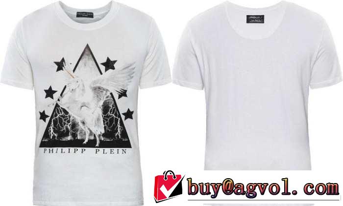 格安！2014春夏 philipp plein フィリッププレイン 半袖tシャツ ラウンドネック5494a