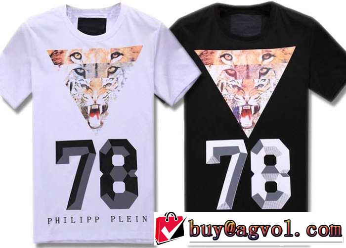 2014春夏 philipp plein フィリッププレイン 大人気☆new!! クルーネック プリント半袖tシャツ 3色可選 k0152