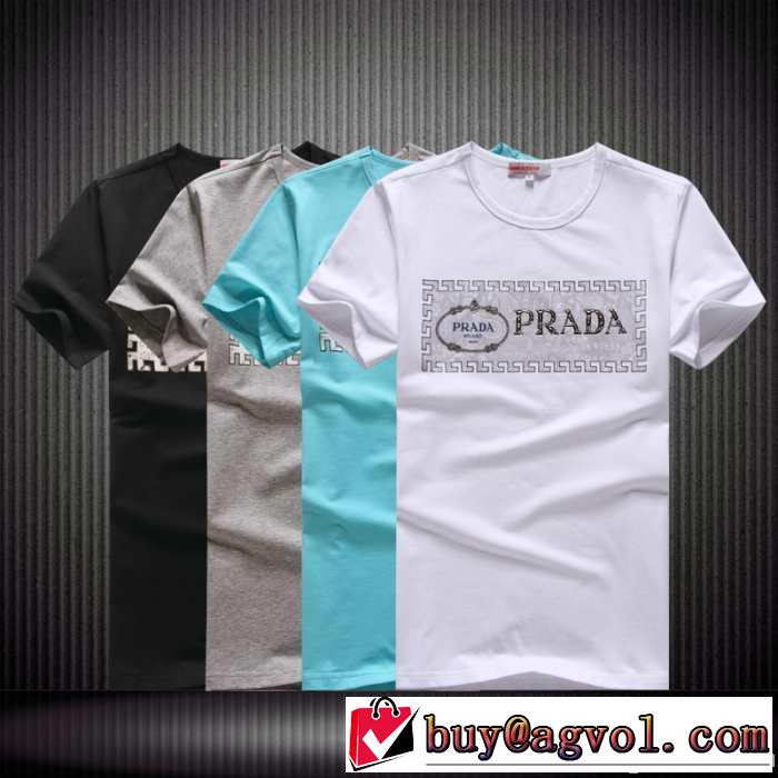 2014春夏 prada プラダ ★安心★追跡付 uネック 半袖tシャツ 4色可選