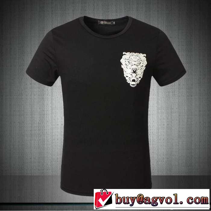 2014春夏 versace ヴェルサーチ 新品 半袖tシャツ 2色可選