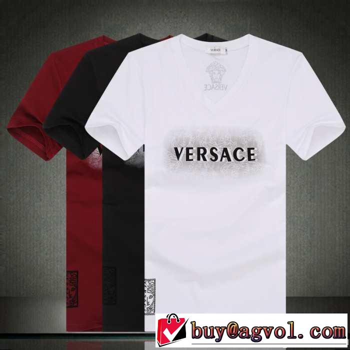 めちゃくちゃお得 2014春夏 versace ヴェルサーチ 半袖tシャツ 3色可選