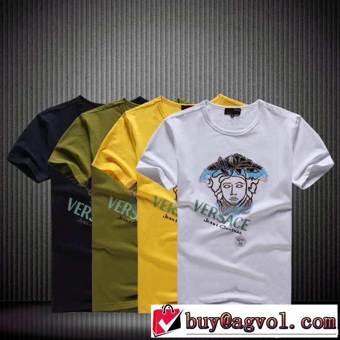 2014春夏 大人のおしゃれに versace ヴェルサーチ 半袖tシャツ 4色可選