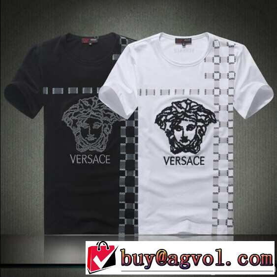 2014春夏 versace ヴェルサーチ贈り物にも◎ 半袖tシャツ 2色可選