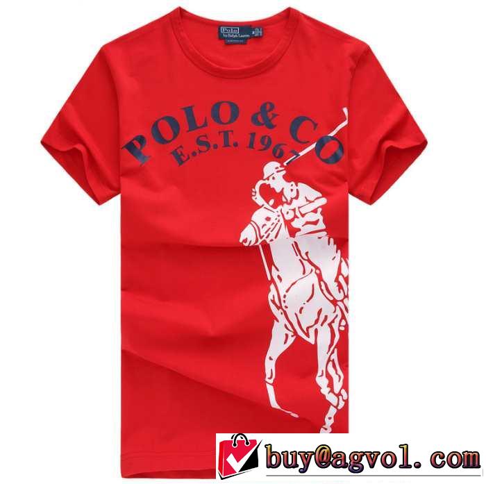 2014春夏 polo ralph lauren ポロ ラルフローレン ★安心★追跡付 uネック 半袖tシャツ 6色可選