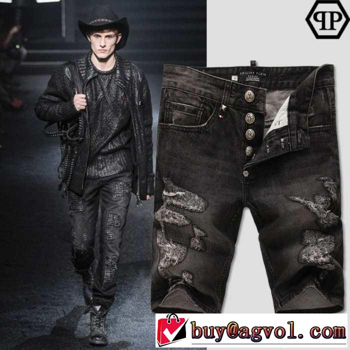 2014春夏 philipp plein フィリッププレイン人気が爆発 ハーフデニム 2887a