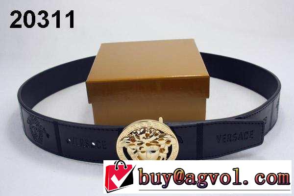 美品！ 2014 versace ヴェルサーチ ベルト 本革(牛皮)