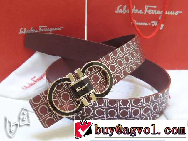 2014 首胸ロゴ ferragamo サルヴァトーレフェラガモ 本革 ベルト最高ランク