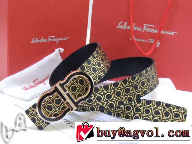 2014 ～希少 ferragamo サルヴァトーレフェラガモ 本革 ベルト最高ランク