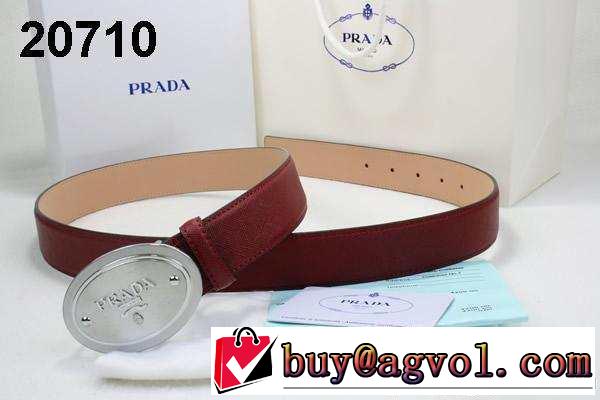 2014 スタイリッシュ感！ prada プラダ ベルト 本革(牛皮) 最高ランク