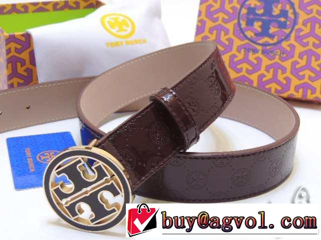 2014 希少 tory burch トリー バーチ 本革 ベルト最高ランク