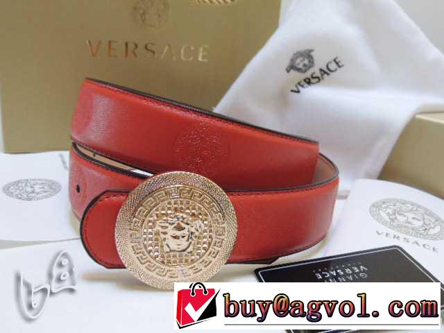  個性派！2014春夏versace ヴェルサーチ 本革（牛皮）ベルト最高ランク