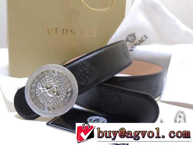  完売品2014春夏 versace ヴェルサーチ 本革（牛皮）ベルト最高ランク