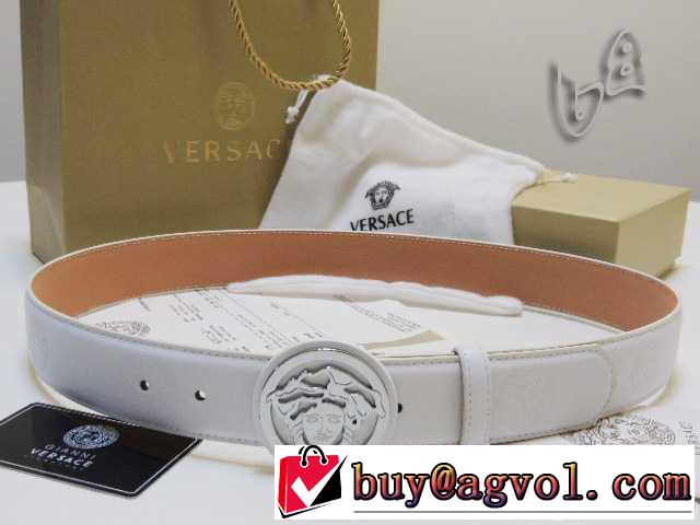  高級感溢れるデザイン2014春夏 VERSACE ヴェルサーチ 本革（牛皮）ベルト最高ランク