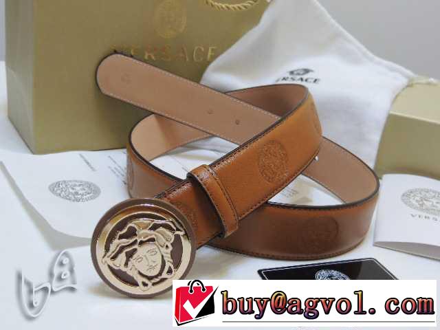  SALE!今季2014春夏 VERSACE ヴェルサーチ 本革（牛皮）ベルト最高ランク