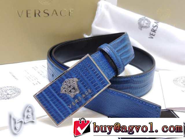 2014 売れ筋！ versace ヴェルサーチ 本革 ベルト最高ランク
