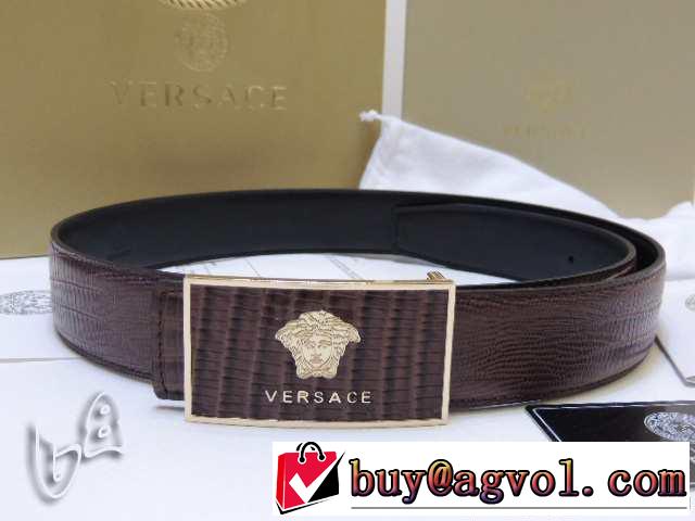2014 ～希少 versace ヴェルサーチ 本革 ベルト最高ランク