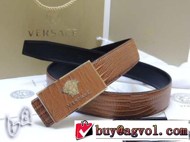 2014 完売品！ versace ヴェルサーチ 本革 ベルト最高ランク