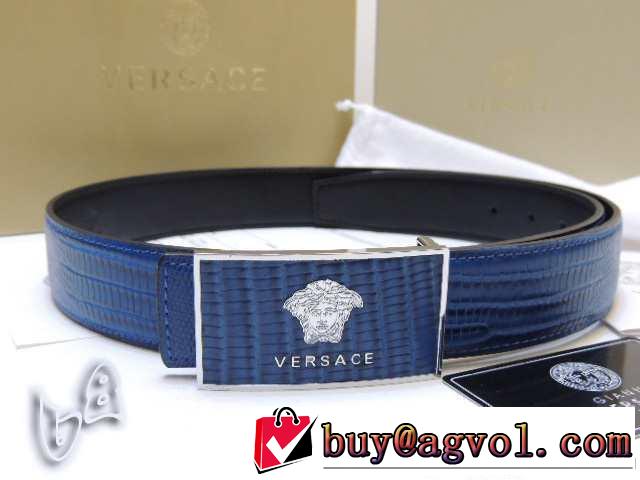 2014 大特価 versace ヴェルサーチ 本革 ベルト最高ランク