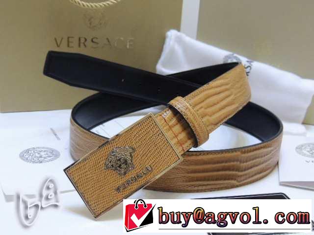 2014 人気が爆発 versace ヴェルサーチ 本革 ベルト最高ランク