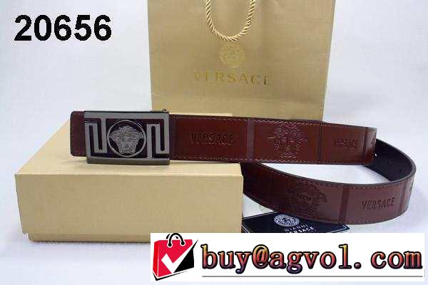 2014 大人っぽい色 versace ヴェルサーチ sale開催 ベルト 本革(牛皮) 最高ランク
