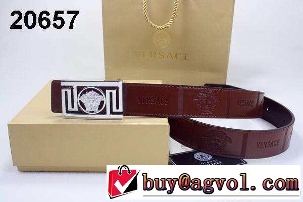 2014 スタイリッシュ感！ versace ヴェルサーチ ベルト 本革(牛皮) 最高ランク