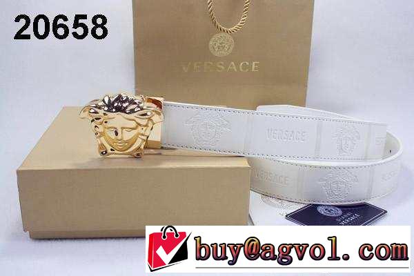 2014 個性的に溢れる versace ヴェルサーチ ベルト 本革(牛皮) 最高ランク