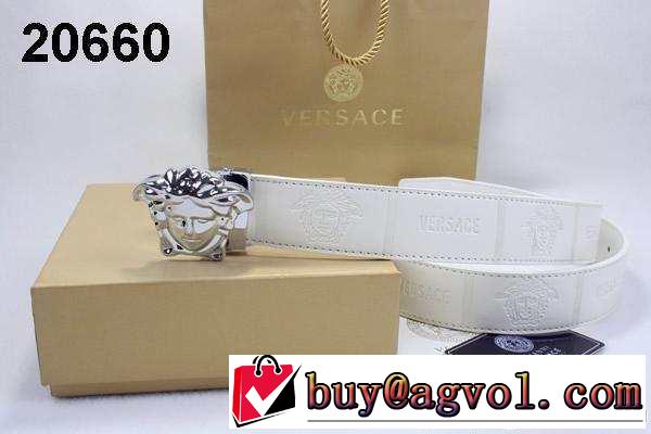 スタイル抜群 2014 versace ヴェルサーチ ベルト 本革(牛皮) 最高ランク