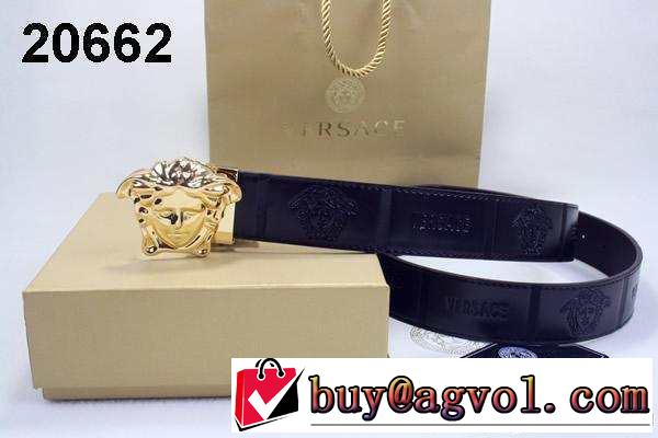 首胸ロゴ 2014 versace ヴェルサーチ ベルト 本革(牛皮) 最高ランク