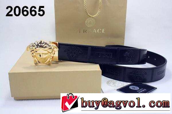 めちゃくちゃお得 2014 versace ヴェルサーチ ベルト 本革(牛皮) 最高ランク