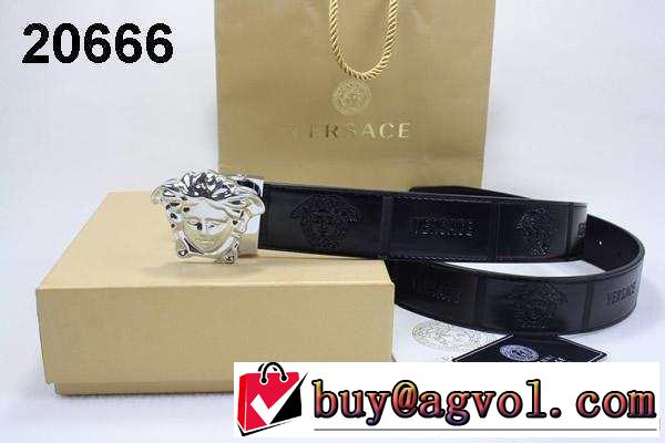 プレゼントに 2014 versace ヴェルサーチ ベルト 本革(牛皮) 最高ランク