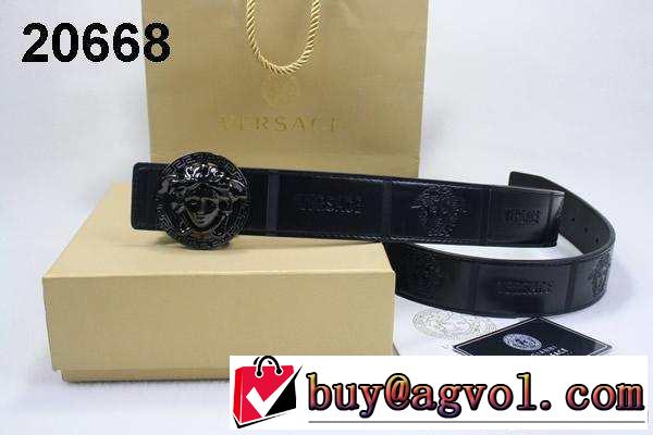 値下げ！2014 versace ヴェルサーチ ベルト 本革(牛皮) 最高ランク