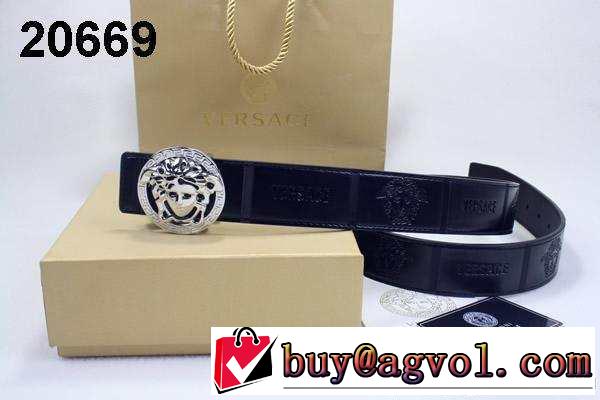 贅沢品 2014 versace ヴェルサーチ ベルト 本革(牛皮) 最高ランク