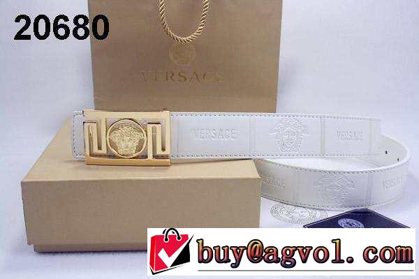 2014 versace ヴェルサーチ 新作登場 ベルト 本革(牛皮) 最高ランク