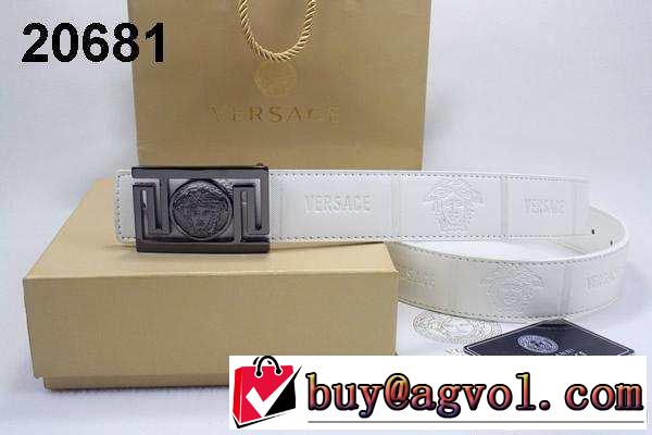 ★安心★追跡付 2014 versace ヴェルサーチ ベルト 本革(牛皮) 最高ランク