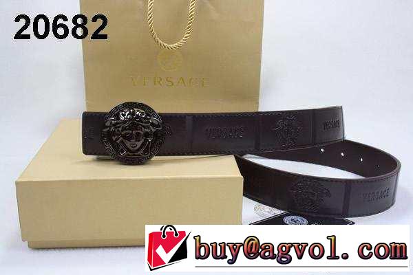 モード感漂う 2014 versace ヴェルサーチ ベルト 本革(牛皮) 最高ランク