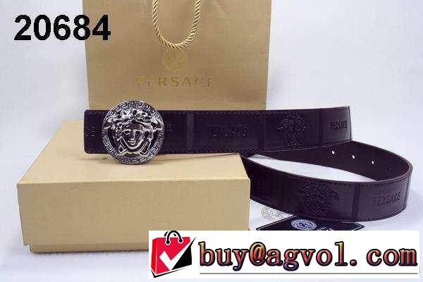 2014 versace ヴェルサーチお買得 ベルト 本革(牛皮) 最高ランク