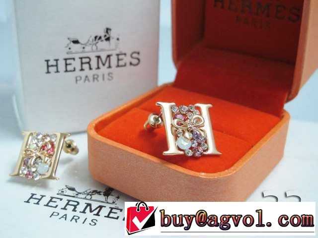希少 2014春夏 hermes イヤリング、ピアス