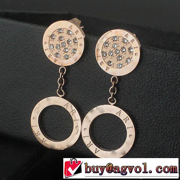 秋冬 2014 上質 bvlgari ブルガリ ダイヤモンド ピアス 3色可選
