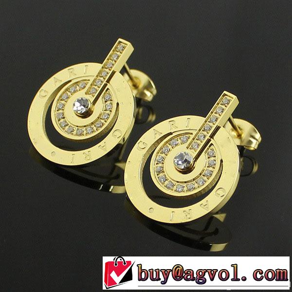 秋冬 2014 存在感◎ bvlgari ブルガリ ダイヤモンド ピアス 3色可選