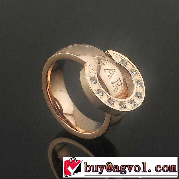 秋冬 2014 格安！bvlgari ブルガリ 英字 ダイヤリング 3色可選