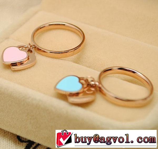 秋冬 2014 大人気！tiffany & co ティファニー ハートピンキーリング 3色可選