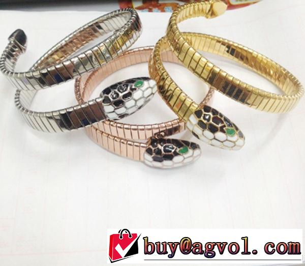秋冬 2014 bvlgari ブルガリ 雰囲気ある スネークバングル 3色可選